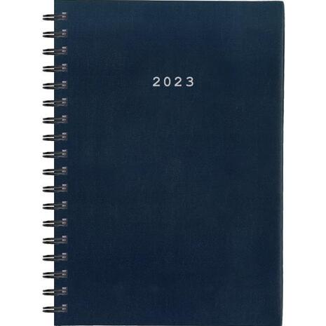 Ημερολόγιο ημερήσιο σπιράλ NEXT Basic 12x17cm 2023 μπλε